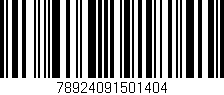 Código de barras (EAN, GTIN, SKU, ISBN): '78924091501404'