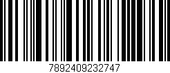 Código de barras (EAN, GTIN, SKU, ISBN): '7892409232747'