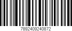 Código de barras (EAN, GTIN, SKU, ISBN): '7892409240872'