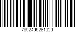 Código de barras (EAN, GTIN, SKU, ISBN): '7892409261020'