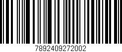 Código de barras (EAN, GTIN, SKU, ISBN): '7892409272002'
