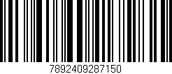 Código de barras (EAN, GTIN, SKU, ISBN): '7892409287150'