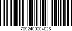 Código de barras (EAN, GTIN, SKU, ISBN): '7892409304826'