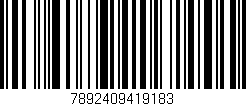 Código de barras (EAN, GTIN, SKU, ISBN): '7892409419183'