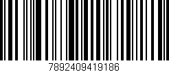 Código de barras (EAN, GTIN, SKU, ISBN): '7892409419186'