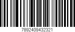 Código de barras (EAN, GTIN, SKU, ISBN): '7892409432321'