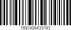 Código de barras (EAN, GTIN, SKU, ISBN): '7892409433793'