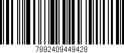 Código de barras (EAN, GTIN, SKU, ISBN): '7892409449428'