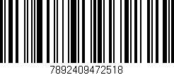 Código de barras (EAN, GTIN, SKU, ISBN): '7892409472518'