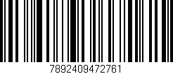 Código de barras (EAN, GTIN, SKU, ISBN): '7892409472761'