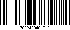 Código de barras (EAN, GTIN, SKU, ISBN): '7892409481718'