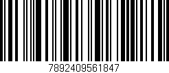 Código de barras (EAN, GTIN, SKU, ISBN): '7892409561847'