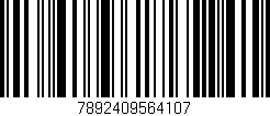 Código de barras (EAN, GTIN, SKU, ISBN): '7892409564107'