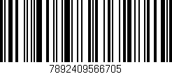 Código de barras (EAN, GTIN, SKU, ISBN): '7892409566705'