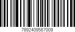 Código de barras (EAN, GTIN, SKU, ISBN): '7892409567009'