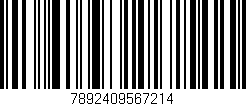 Código de barras (EAN, GTIN, SKU, ISBN): '7892409567214'