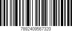 Código de barras (EAN, GTIN, SKU, ISBN): '7892409567320'