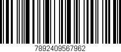 Código de barras (EAN, GTIN, SKU, ISBN): '7892409567962'