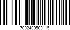 Código de barras (EAN, GTIN, SKU, ISBN): '7892409583115'