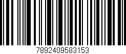 Código de barras (EAN, GTIN, SKU, ISBN): '7892409583153'