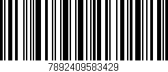 Código de barras (EAN, GTIN, SKU, ISBN): '7892409583429'