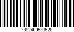 Código de barras (EAN, GTIN, SKU, ISBN): '7892409583528'