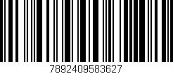 Código de barras (EAN, GTIN, SKU, ISBN): '7892409583627'