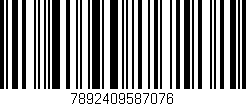 Código de barras (EAN, GTIN, SKU, ISBN): '7892409587076'