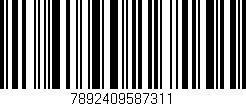 Código de barras (EAN, GTIN, SKU, ISBN): '7892409587311'