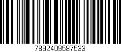 Código de barras (EAN, GTIN, SKU, ISBN): '7892409587533'