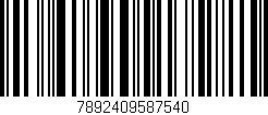 Código de barras (EAN, GTIN, SKU, ISBN): '7892409587540'