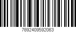 Código de barras (EAN, GTIN, SKU, ISBN): '7892409592063'