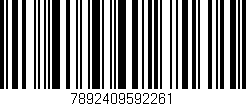 Código de barras (EAN, GTIN, SKU, ISBN): '7892409592261'