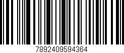 Código de barras (EAN, GTIN, SKU, ISBN): '7892409594364'