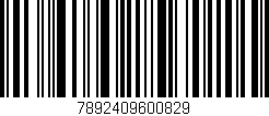 Código de barras (EAN, GTIN, SKU, ISBN): '7892409600829'