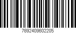 Código de barras (EAN, GTIN, SKU, ISBN): '7892409602205'