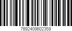 Código de barras (EAN, GTIN, SKU, ISBN): '7892409602359'