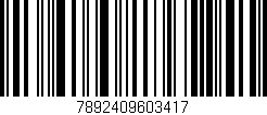 Código de barras (EAN, GTIN, SKU, ISBN): '7892409603417'