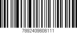 Código de barras (EAN, GTIN, SKU, ISBN): '7892409606111'