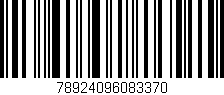 Código de barras (EAN, GTIN, SKU, ISBN): '78924096083370'