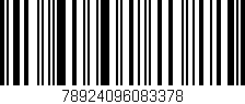 Código de barras (EAN, GTIN, SKU, ISBN): '78924096083378'