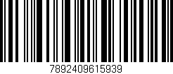 Código de barras (EAN, GTIN, SKU, ISBN): '7892409615939'