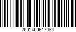 Código de barras (EAN, GTIN, SKU, ISBN): '7892409617063'