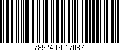 Código de barras (EAN, GTIN, SKU, ISBN): '7892409617087'
