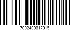 Código de barras (EAN, GTIN, SKU, ISBN): '7892409617315'