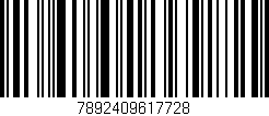Código de barras (EAN, GTIN, SKU, ISBN): '7892409617728'