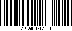 Código de barras (EAN, GTIN, SKU, ISBN): '7892409617889'