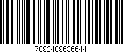 Código de barras (EAN, GTIN, SKU, ISBN): '7892409636644'