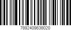 Código de barras (EAN, GTIN, SKU, ISBN): '7892409638020'