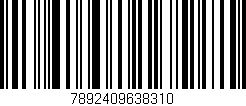 Código de barras (EAN, GTIN, SKU, ISBN): '7892409638310'